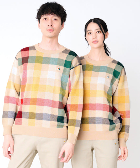 Arnold Palmer　 シェア パーマーチェック ジャガードニット プルオーバー