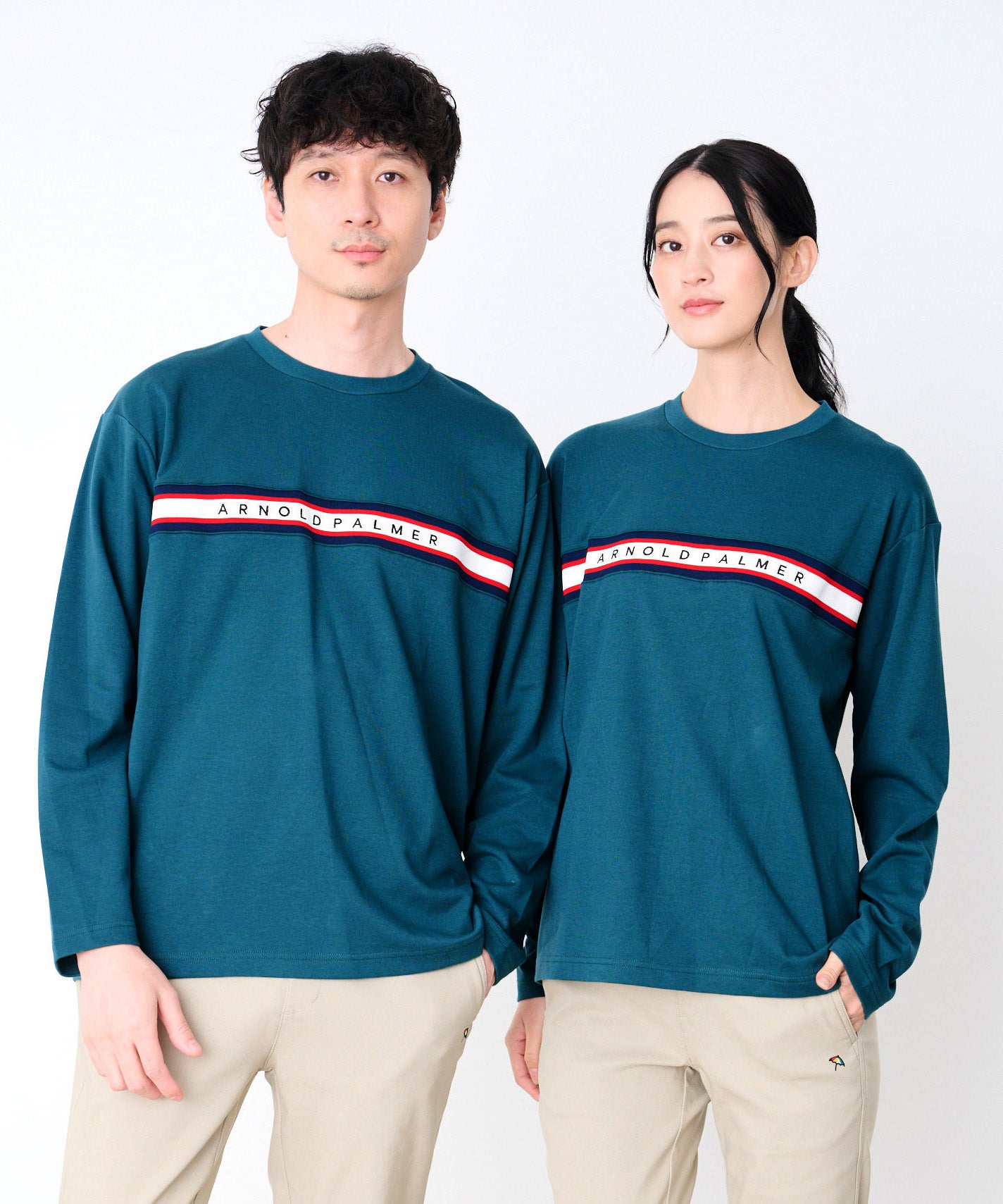 【予約】シェア パネルリブライン ロングスリーブTシャツ