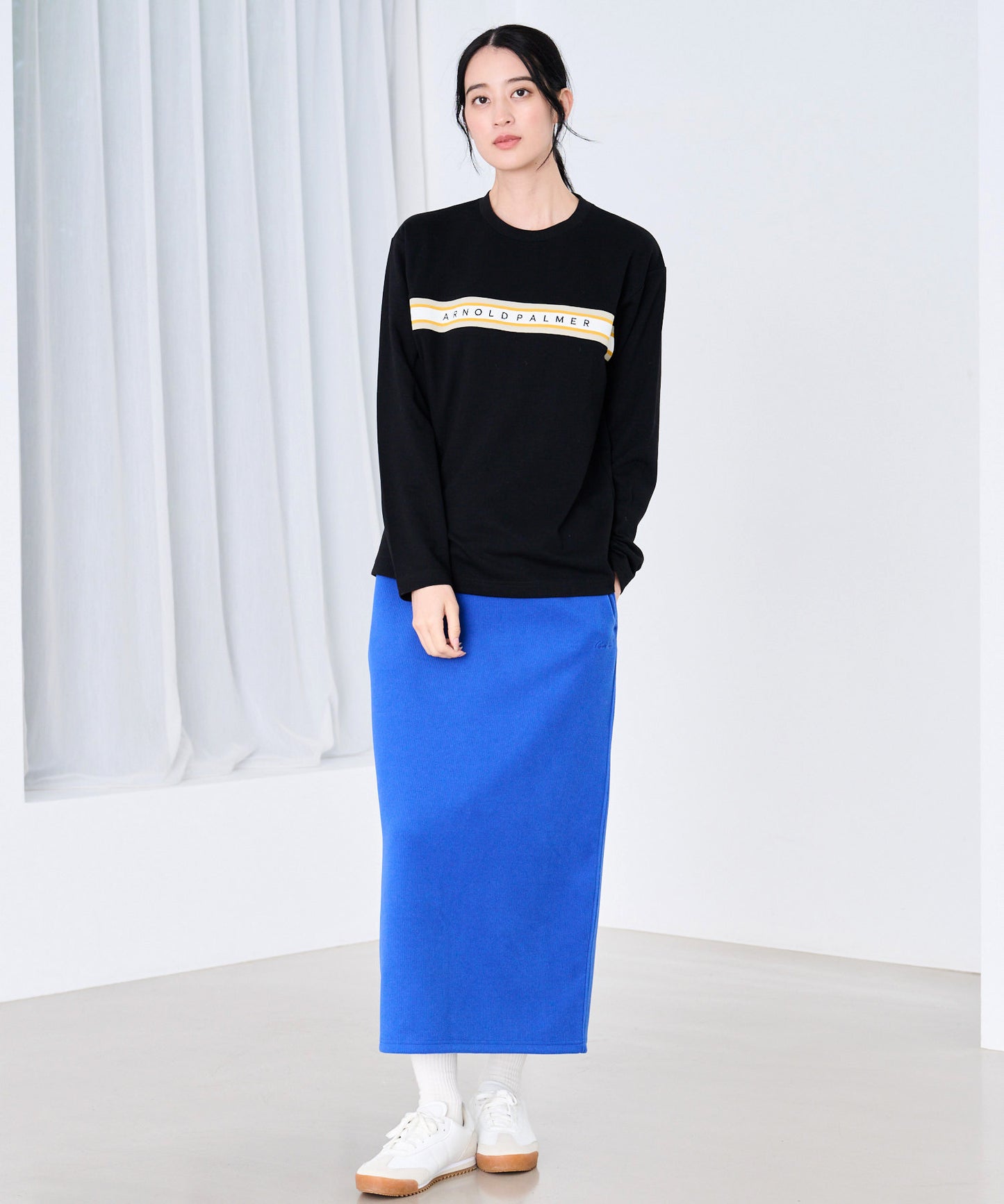 【予約】シェア パネルリブライン ロングスリーブTシャツ