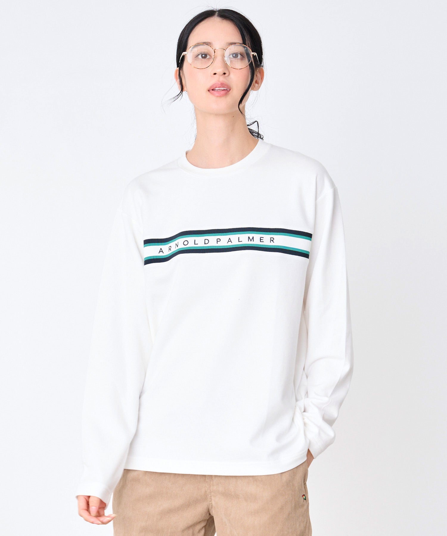 シェア パネルリブライン ロングスリーブTシャツ（Tシャツ/カットソー