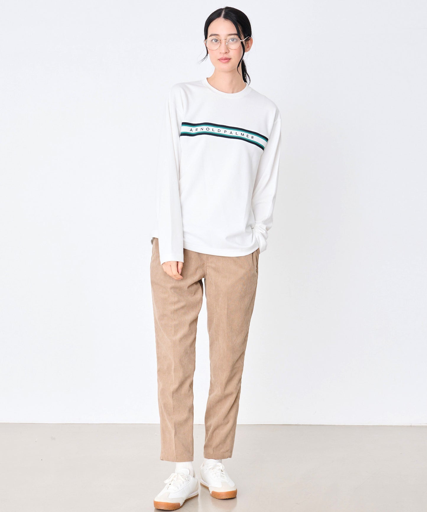 【予約】シェア パネルリブライン ロングスリーブTシャツ