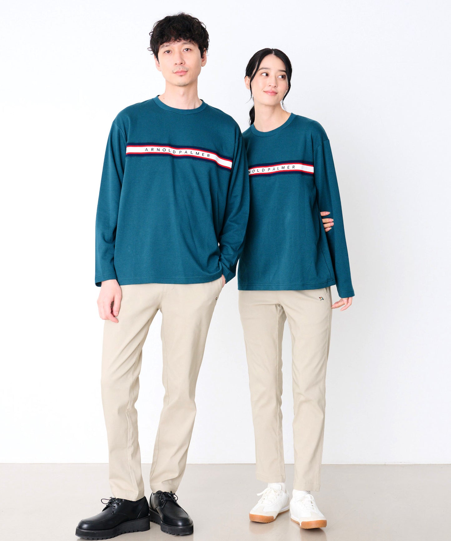 【予約】シェア パネルリブライン ロングスリーブTシャツ