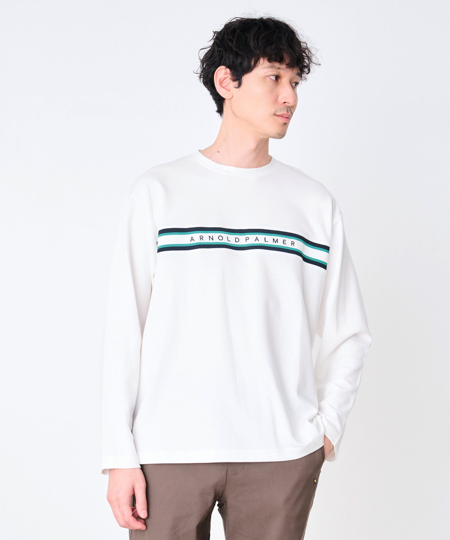 【予約】シェア パネルリブライン ロングスリーブTシャツ