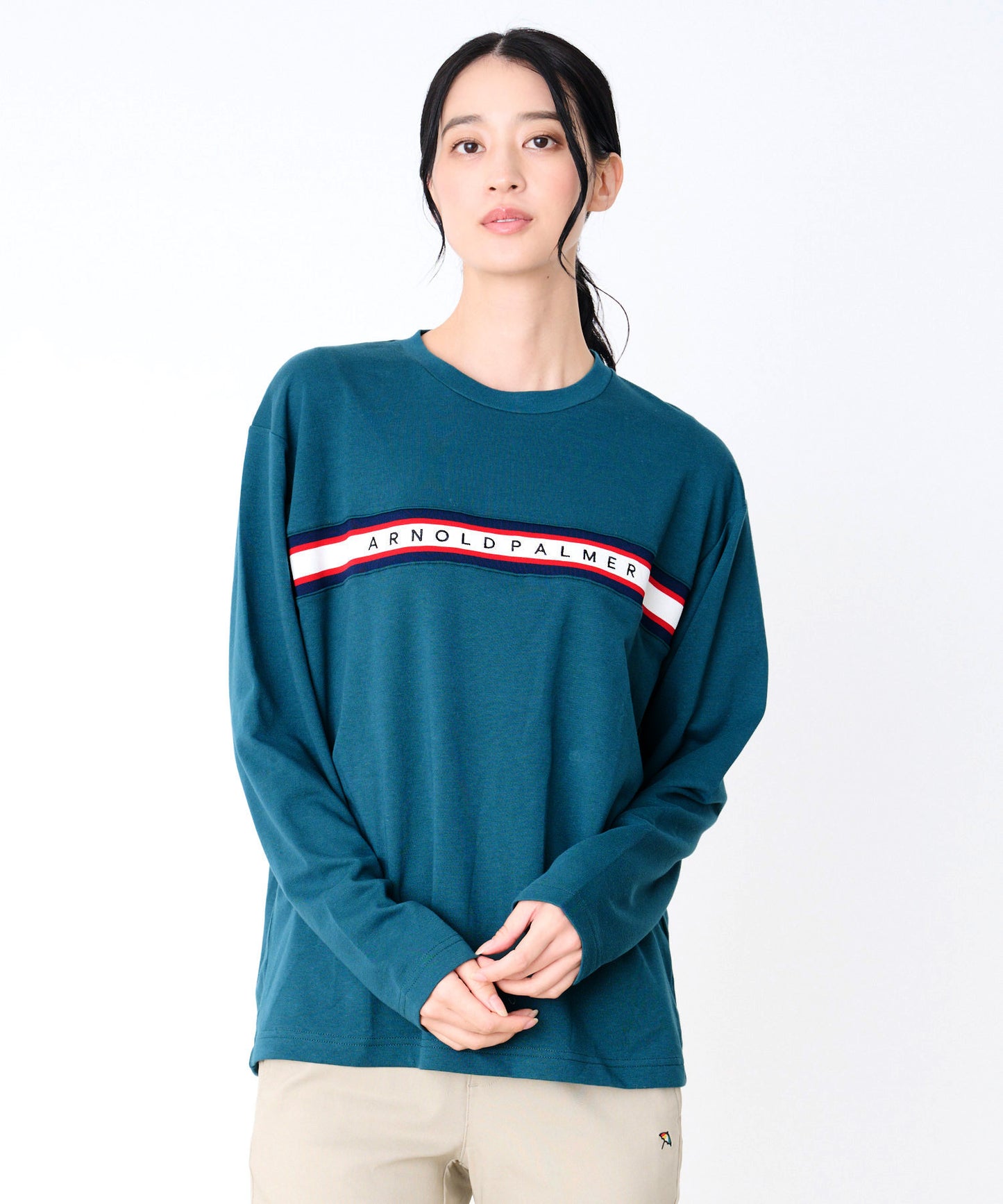 【予約】シェア パネルリブライン ロングスリーブTシャツ