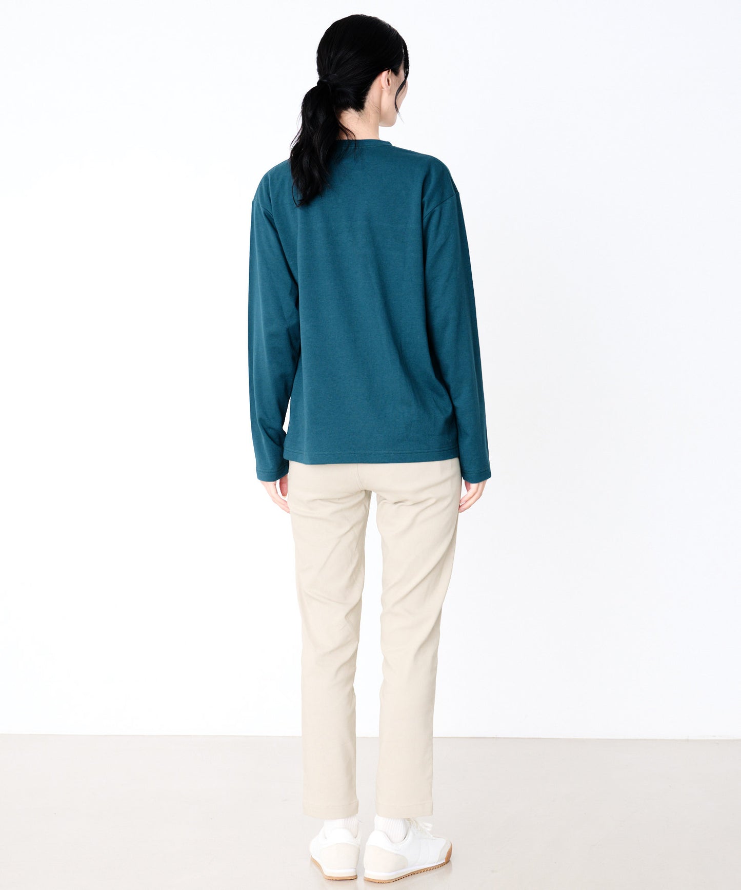 【予約】シェア パネルリブライン ロングスリーブTシャツ