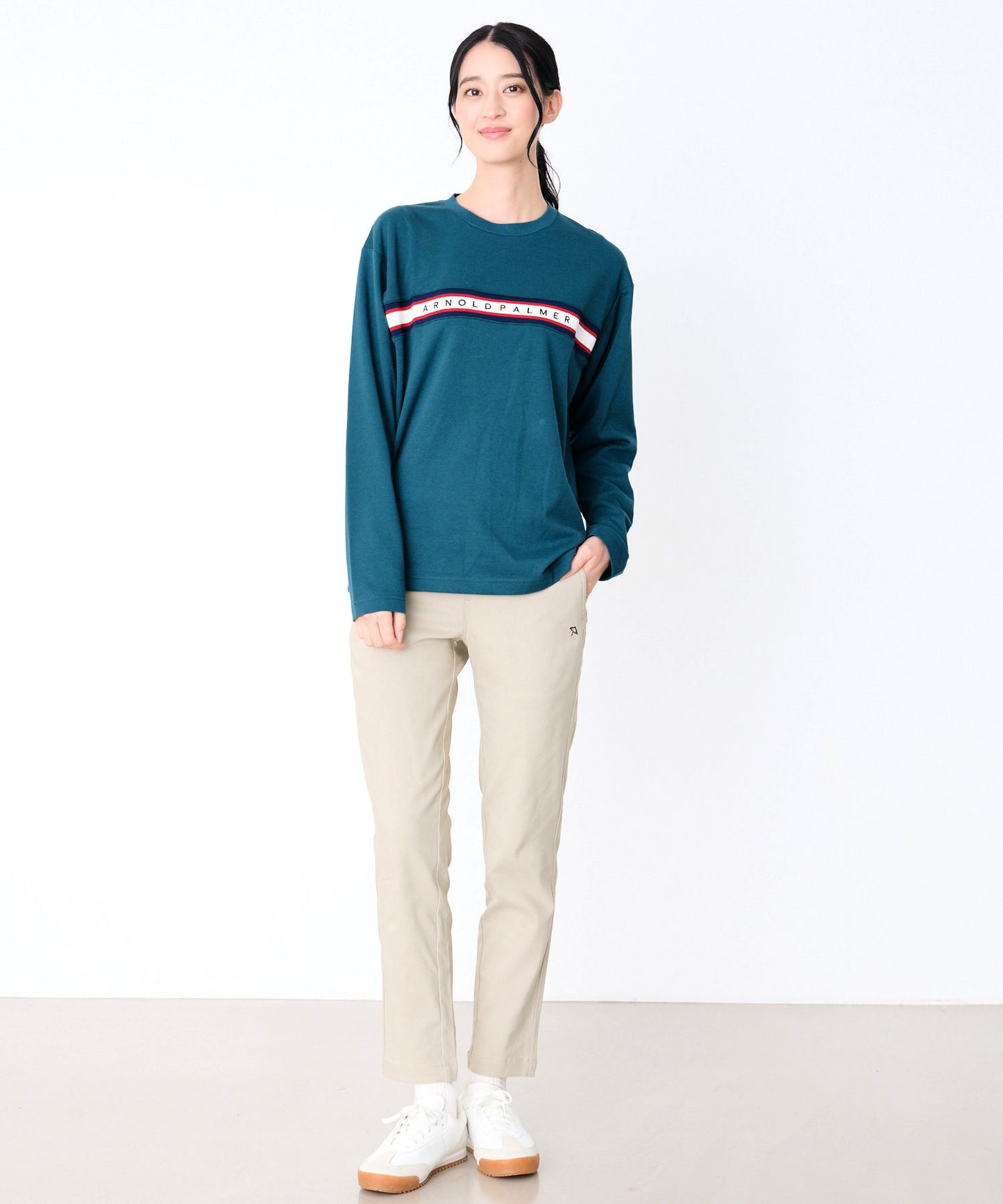 【予約】シェア パネルリブライン ロングスリーブTシャツ