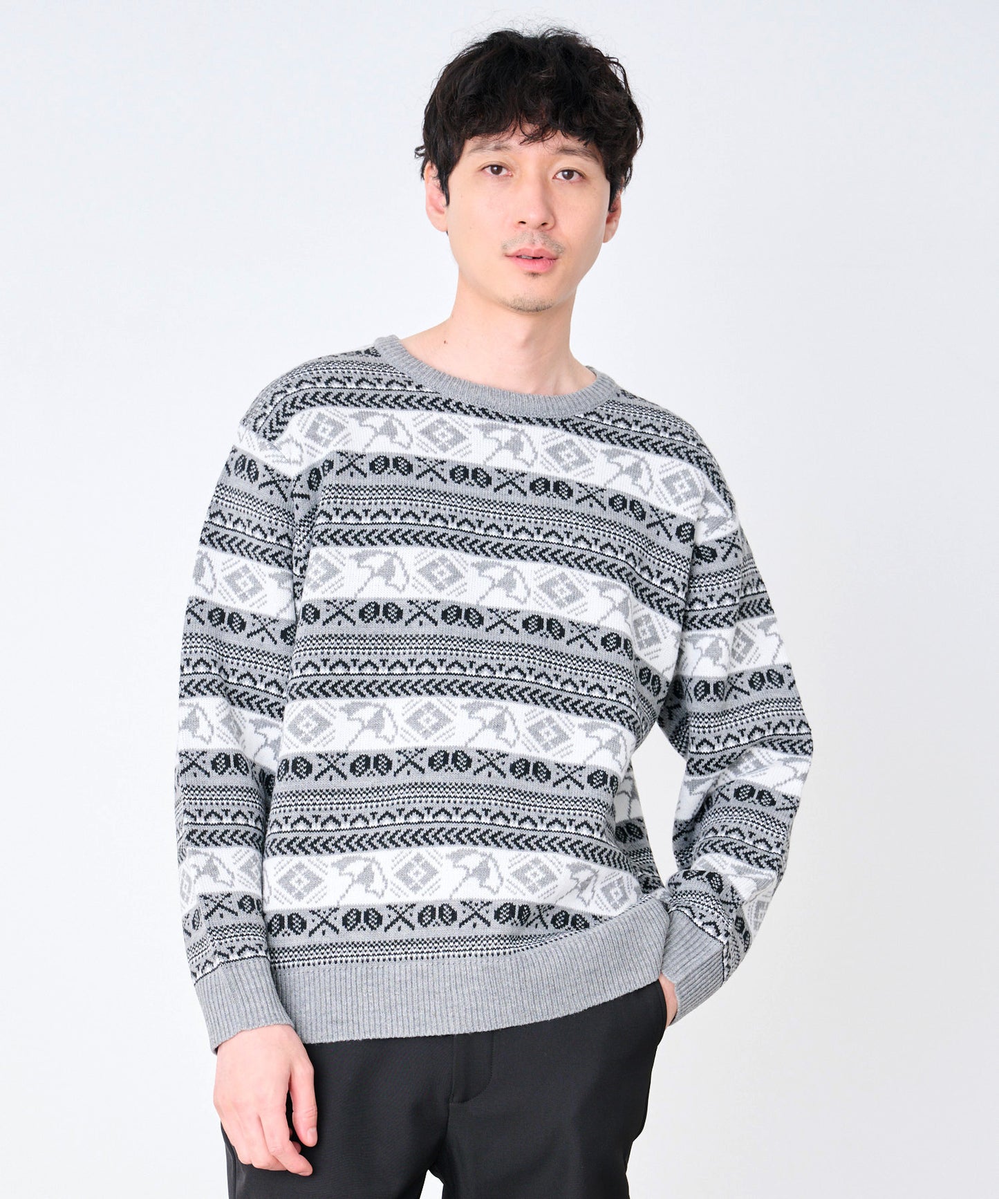 【予約】APフェアアイル シェア プルオーバーニット