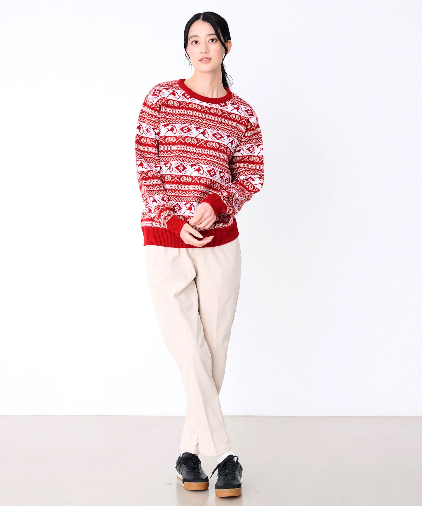 【予約】APフェアアイル シェア プルオーバーニット