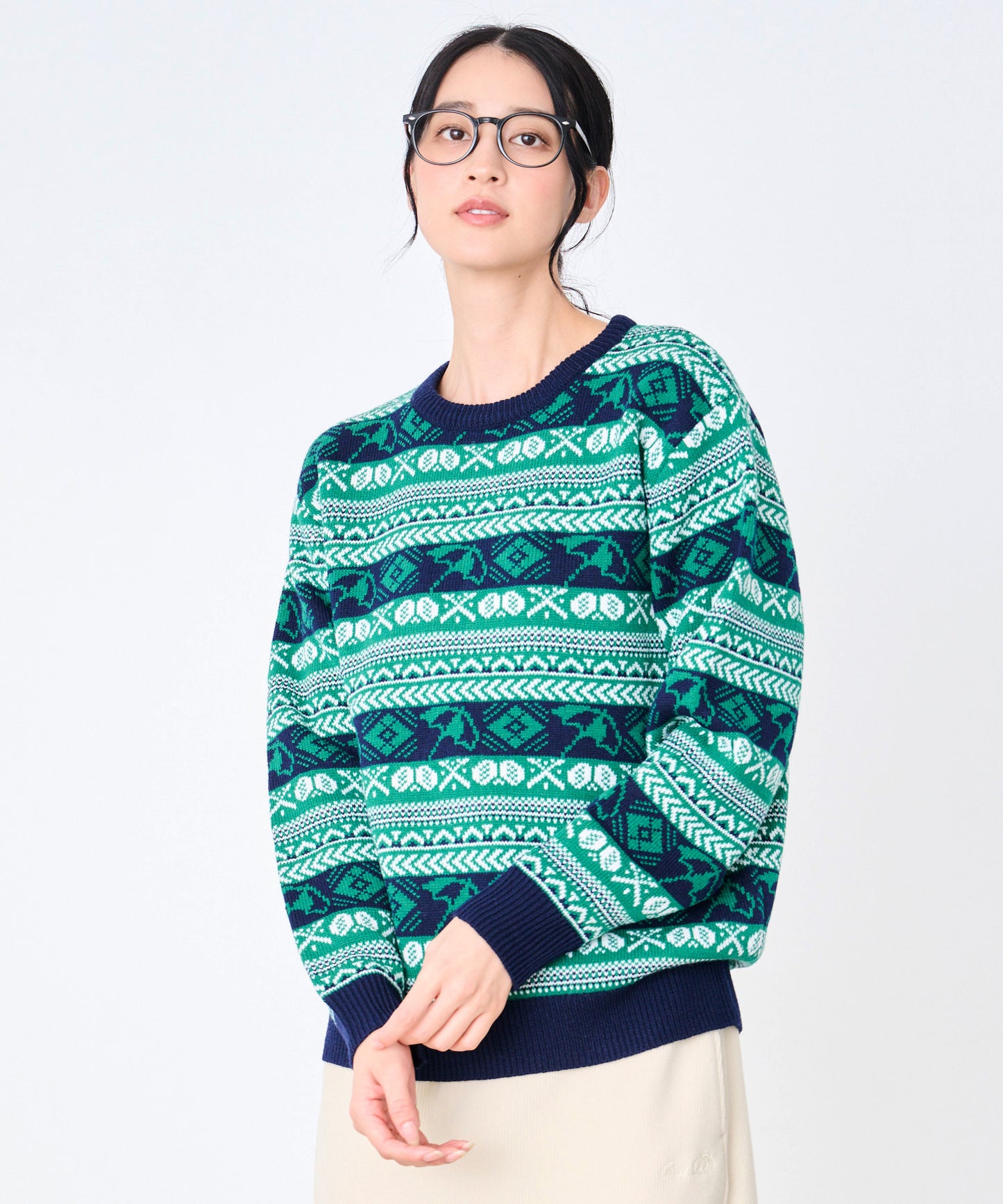 【予約】APフェアアイル シェア プルオーバーニット