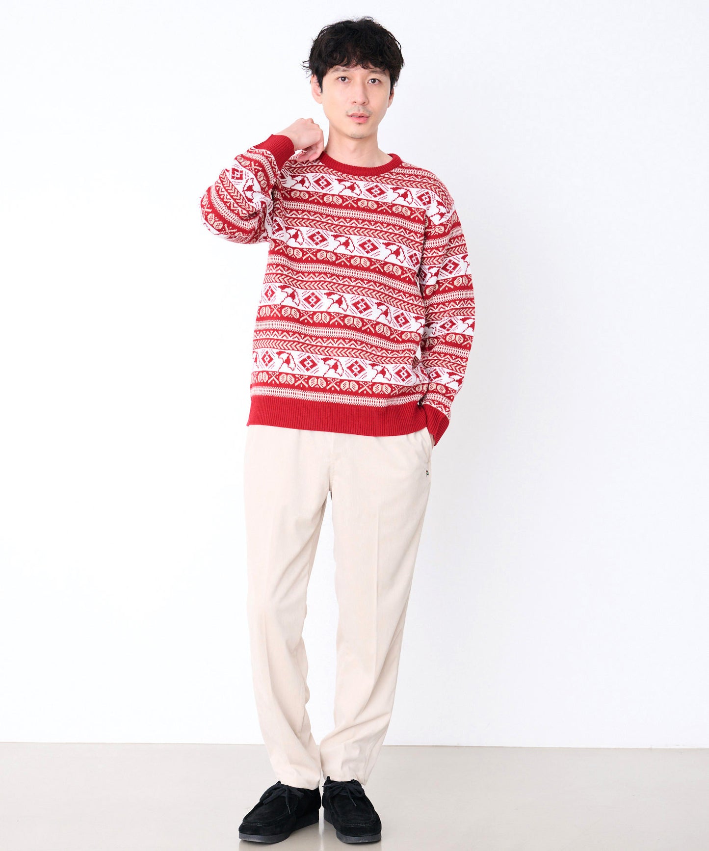 【予約】APフェアアイル シェア プルオーバーニット