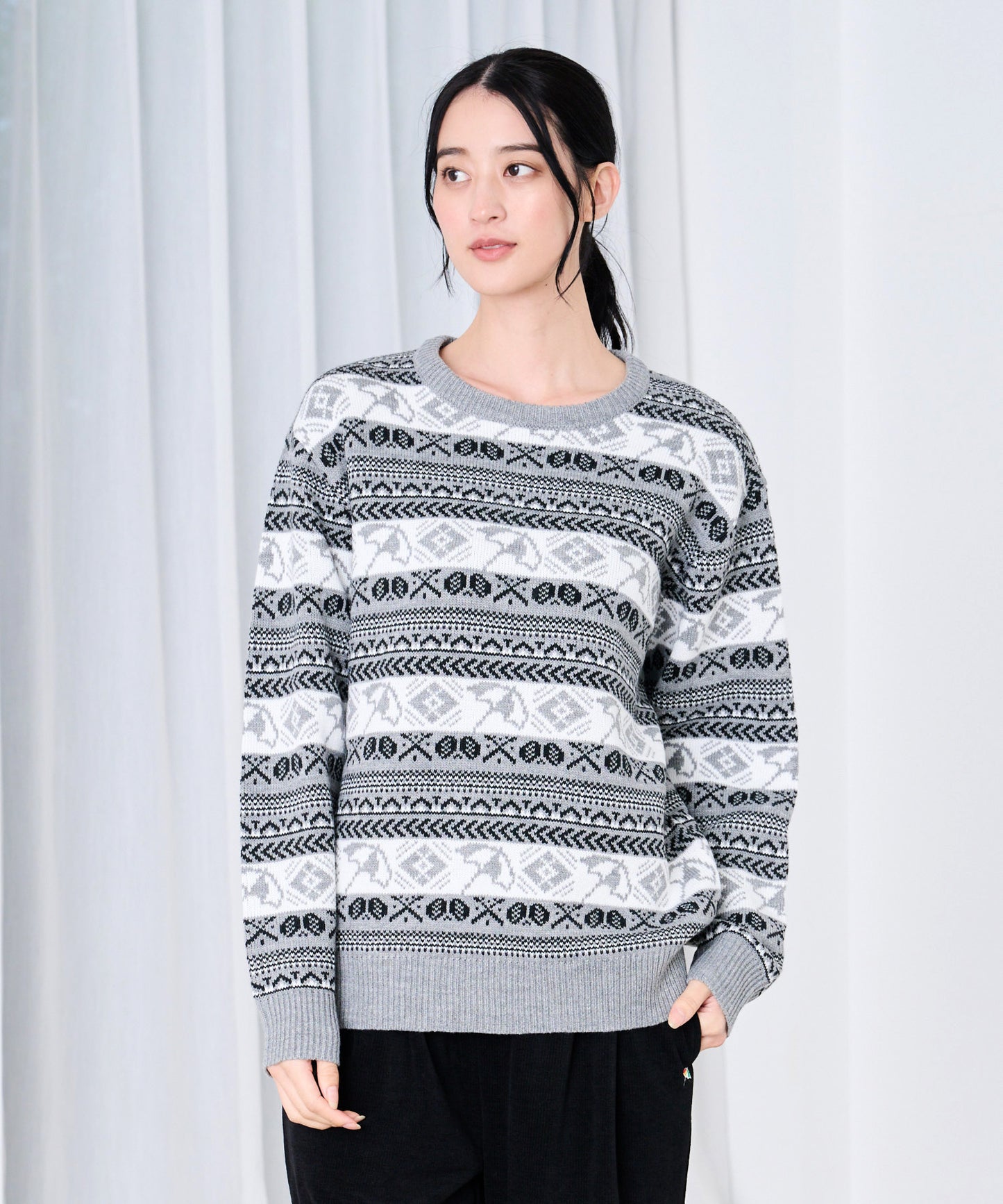 【予約】APフェアアイル シェア プルオーバーニット