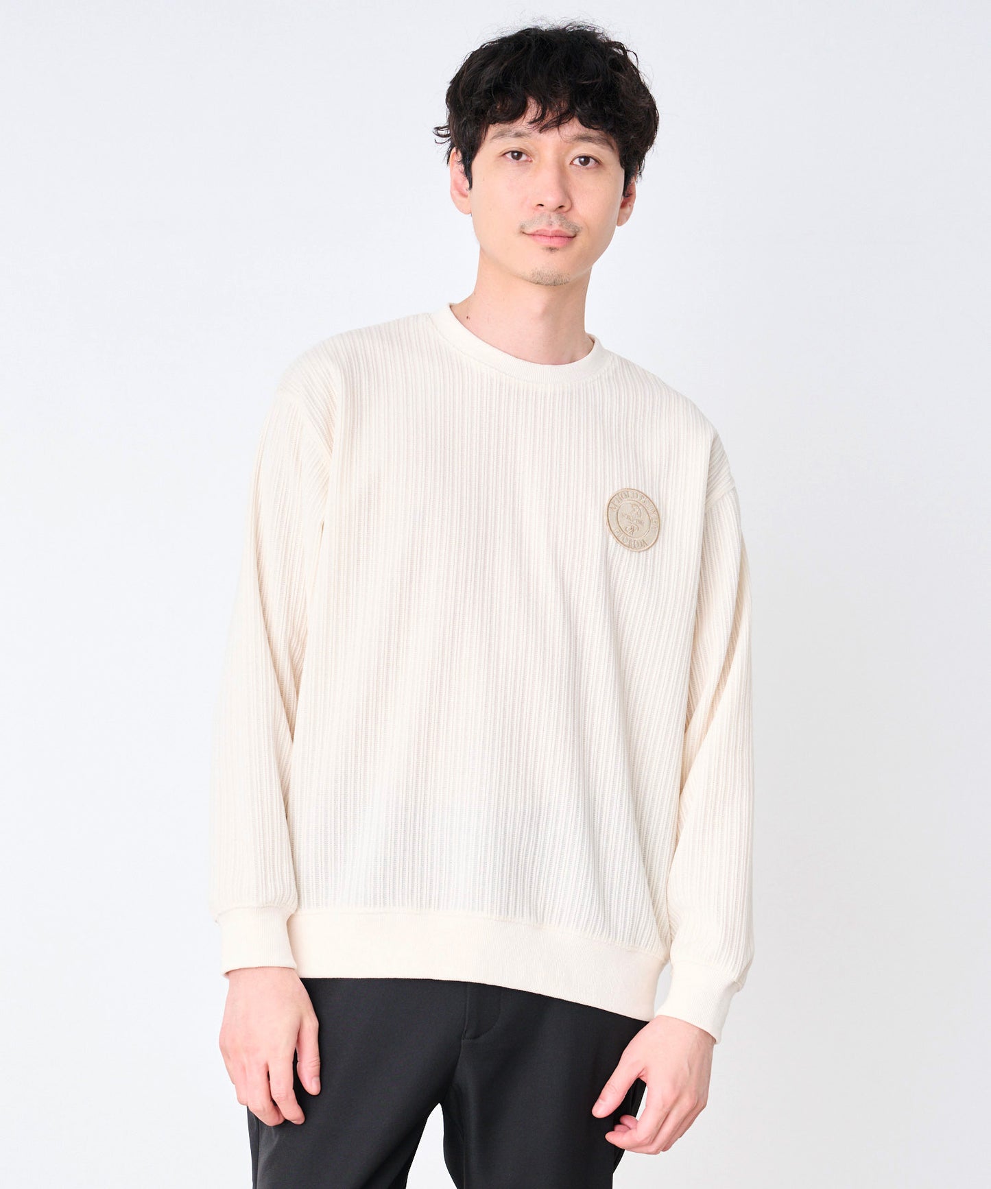 カットモール 刺繍ワッペン プルオーバー