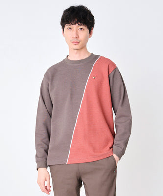 カノコダブルフェイス ブロッキング ロングTシャツ