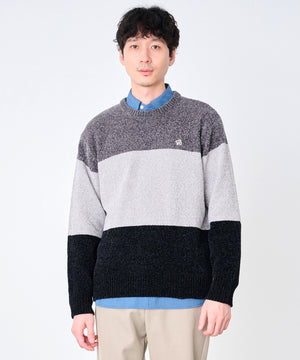 アーノルド パーマー(Arnold Palmer)モールニット カラーブロック プルオーバー