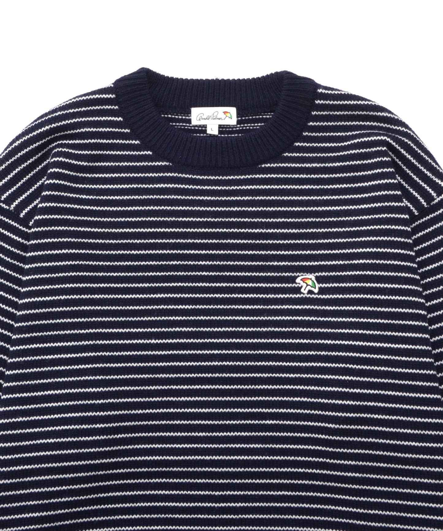 【予約】ピンボーダー プルオーバーニット