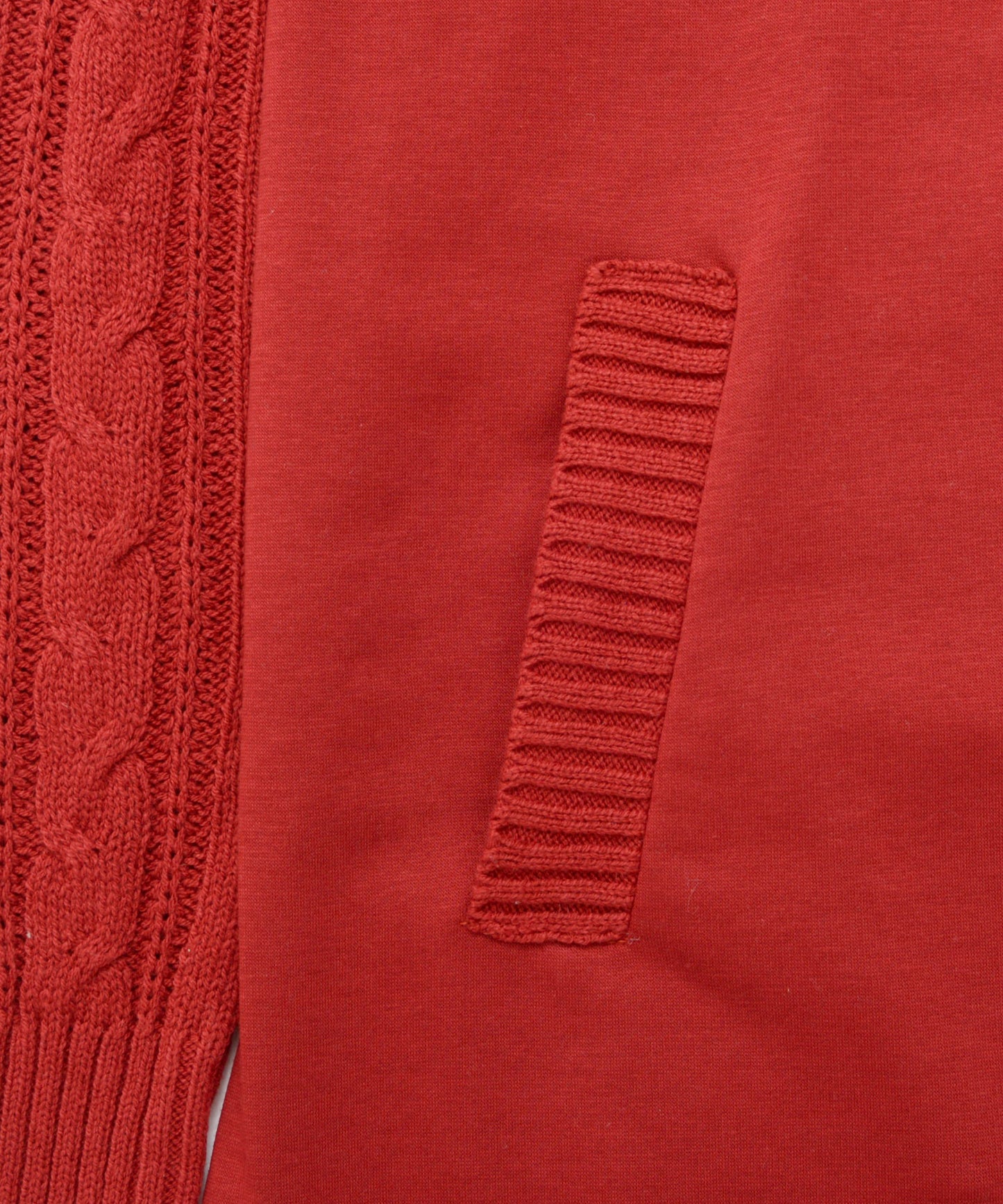 裏フリース ニットドッキング ワンピース