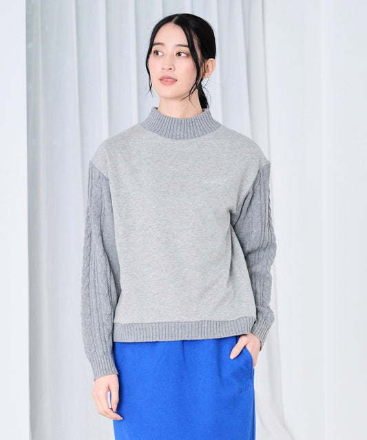 Arnold Palmer　裏フリース ニットドッキング プルオーバー