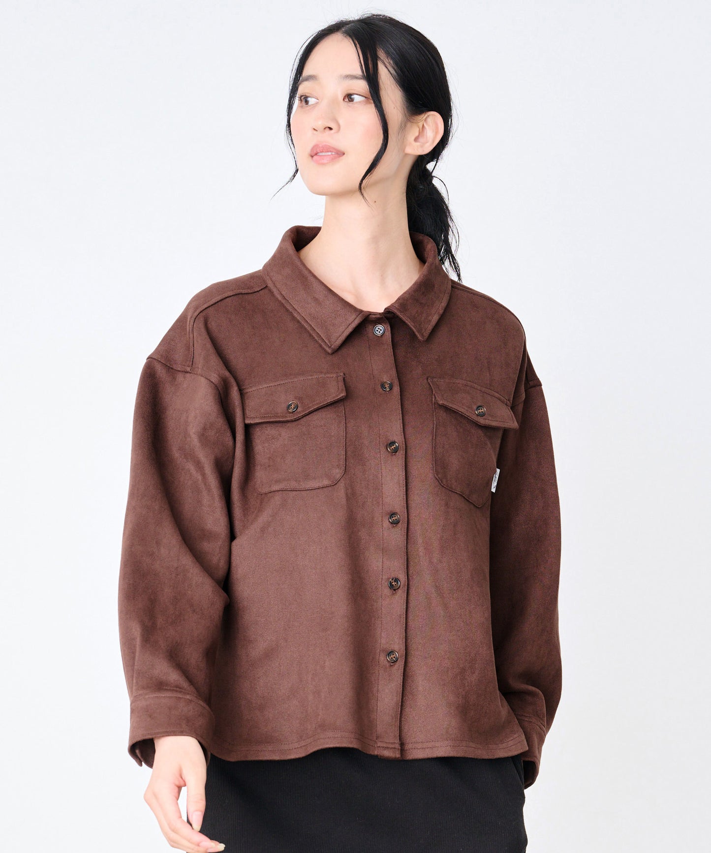 スエードポンチ ライト シャツジャケット