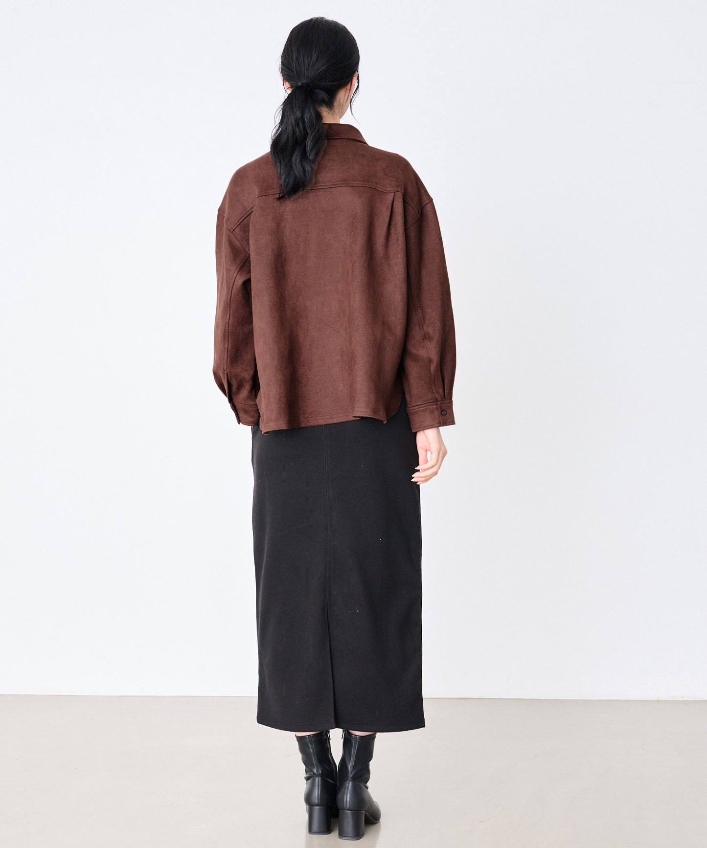 スエードポンチ ライト シャツジャケット