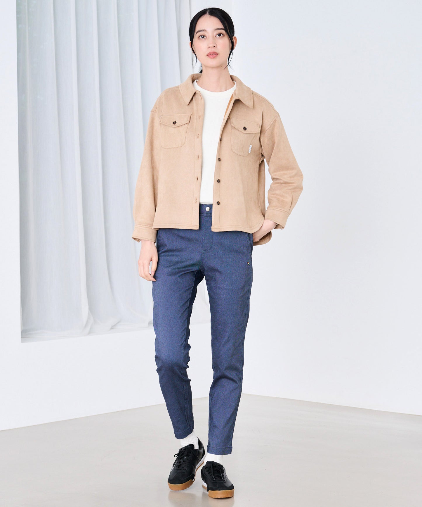 スエードポンチ ライト シャツジャケット