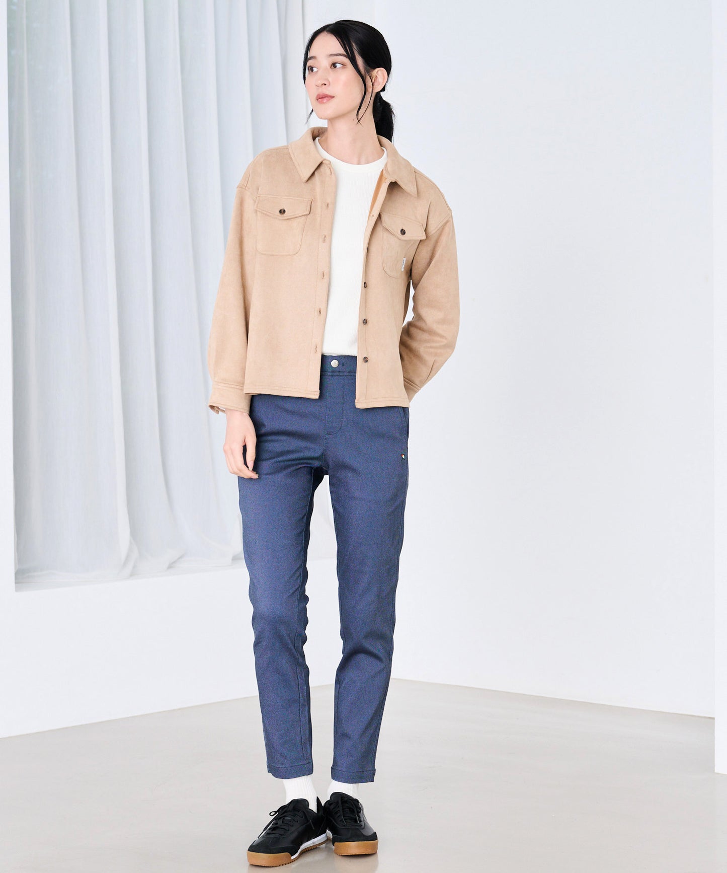 スエードポンチ ライト シャツジャケット