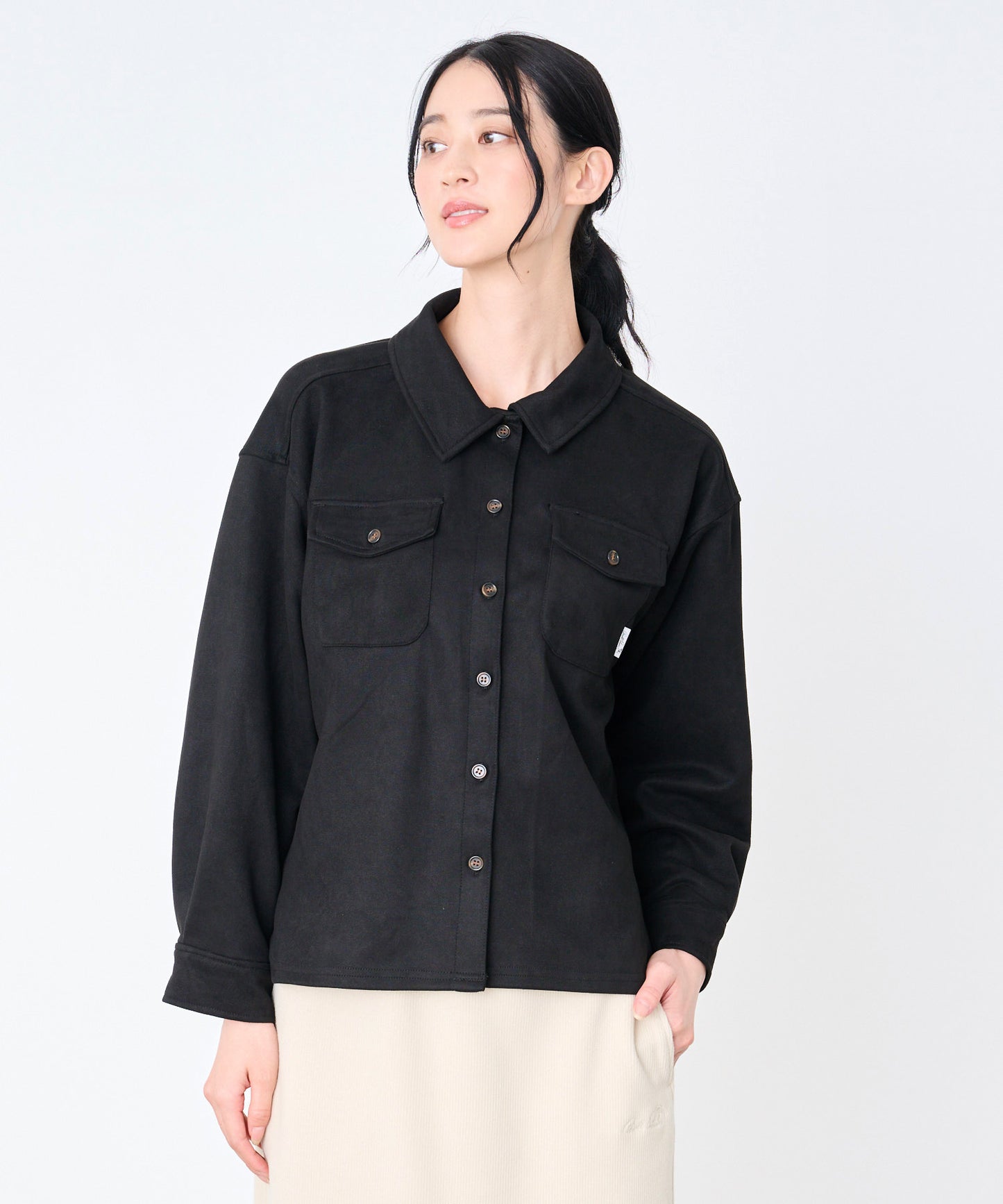 スエードポンチ ライト シャツジャケット