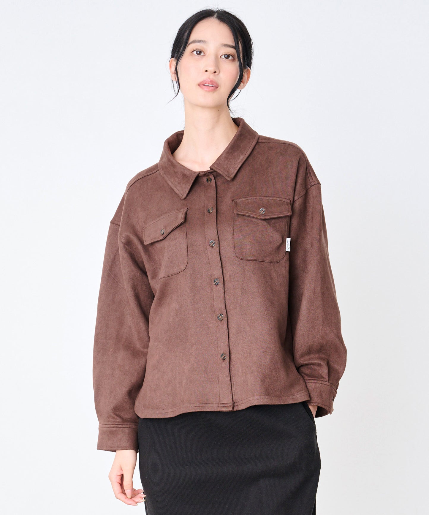 スエードポンチ ライト シャツジャケット
