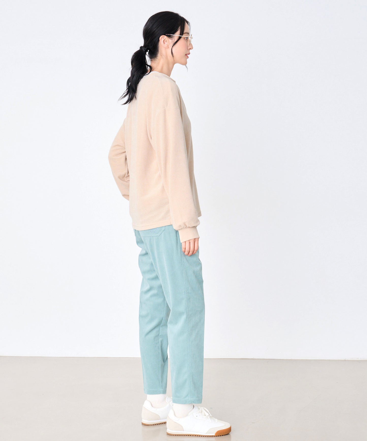 ふんわリッチ キーネック プルオーバー+ロンTセット