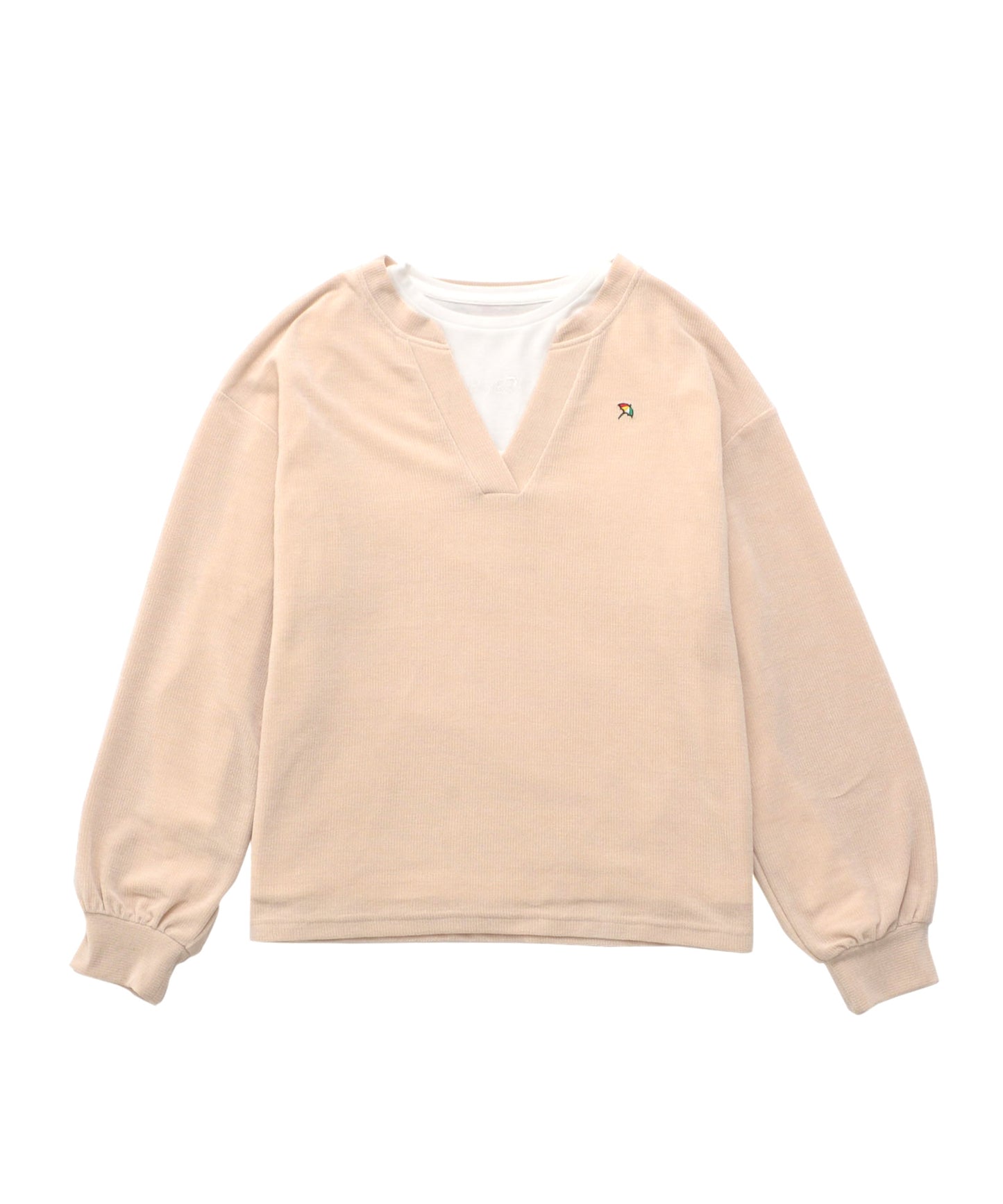 ふんわリッチ キーネック プルオーバー+ロンTセット