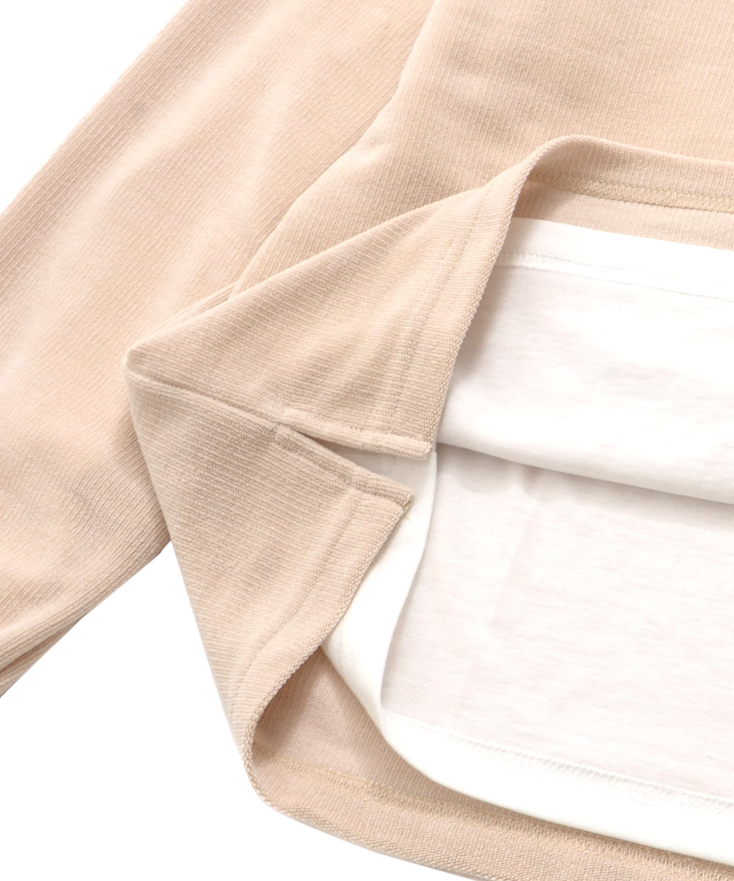 ふんわリッチ キーネック プルオーバー+ロンTセット