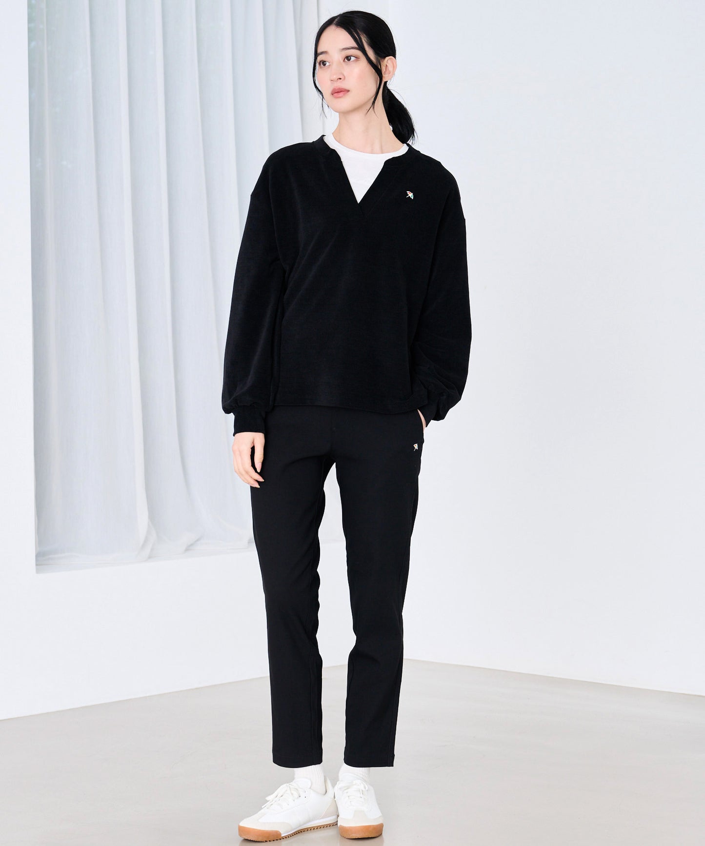 ふんわリッチ キーネック プルオーバー+ロンTセット