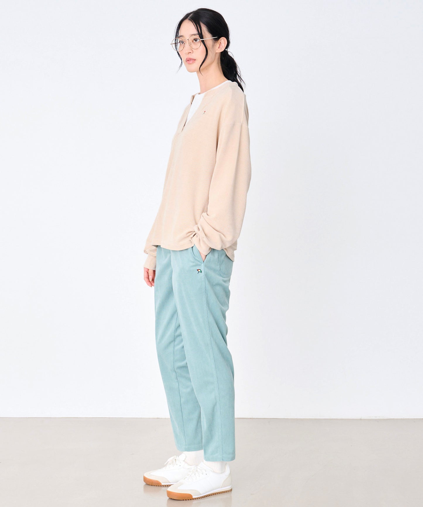 ふんわリッチ キーネック プルオーバー+ロンTセット