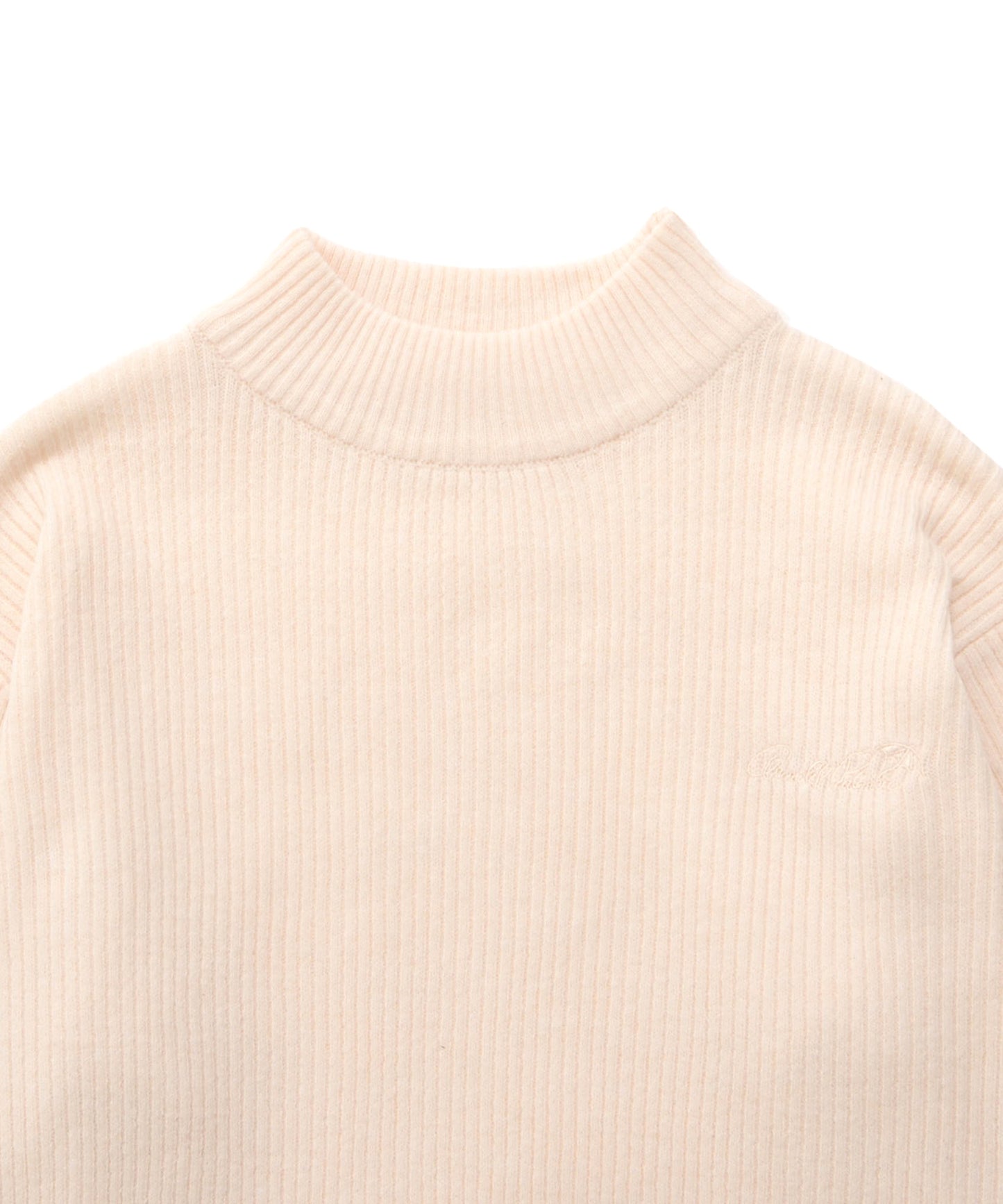 ベーシック リブハイネック ニット