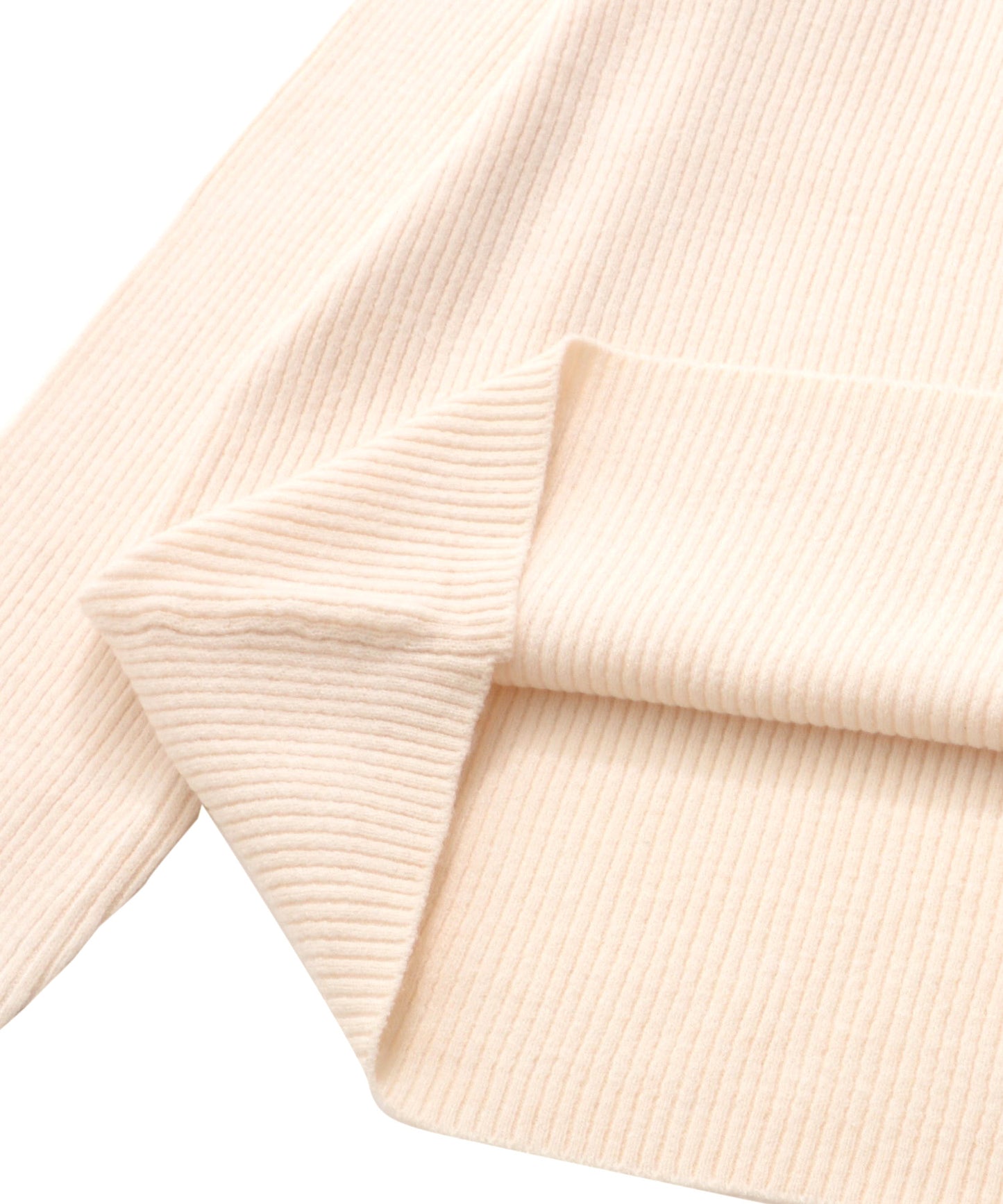 ベーシック リブハイネック ニット