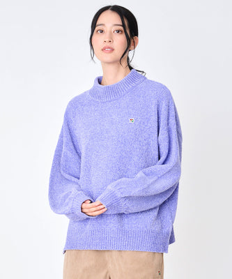 モールニット モックネック プルオーバー