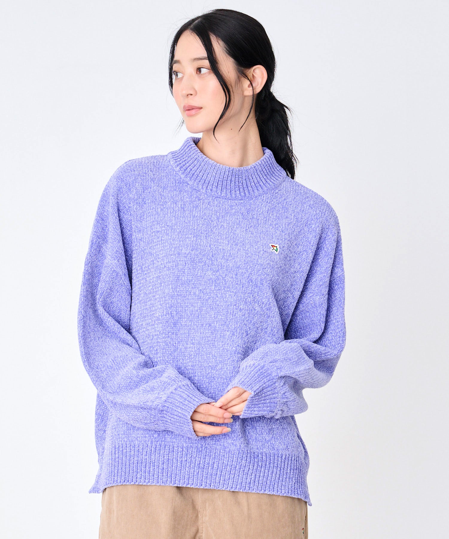 モールニット モックネック プルオーバー（ニット/セーター/レディース