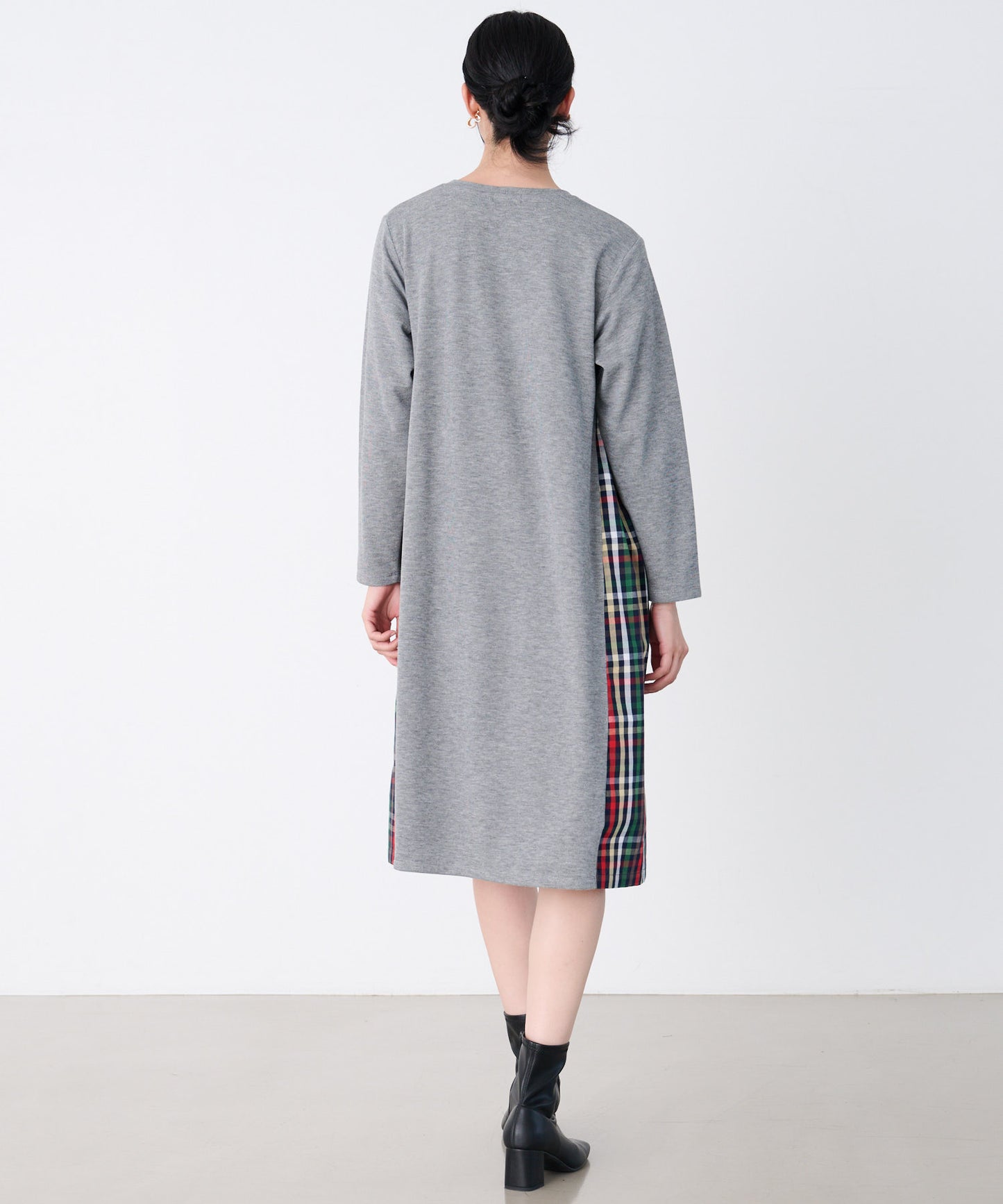 マシュマロリブ サイドチェック ワンピース