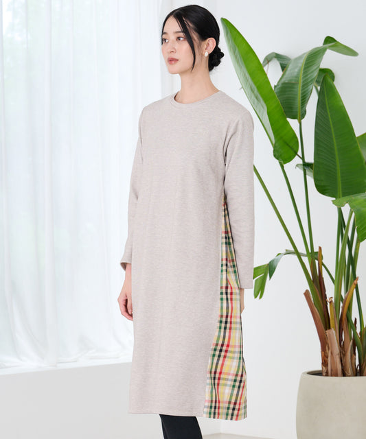 Arnold Palmer　マシュマロリブ サイドチェック ワンピース