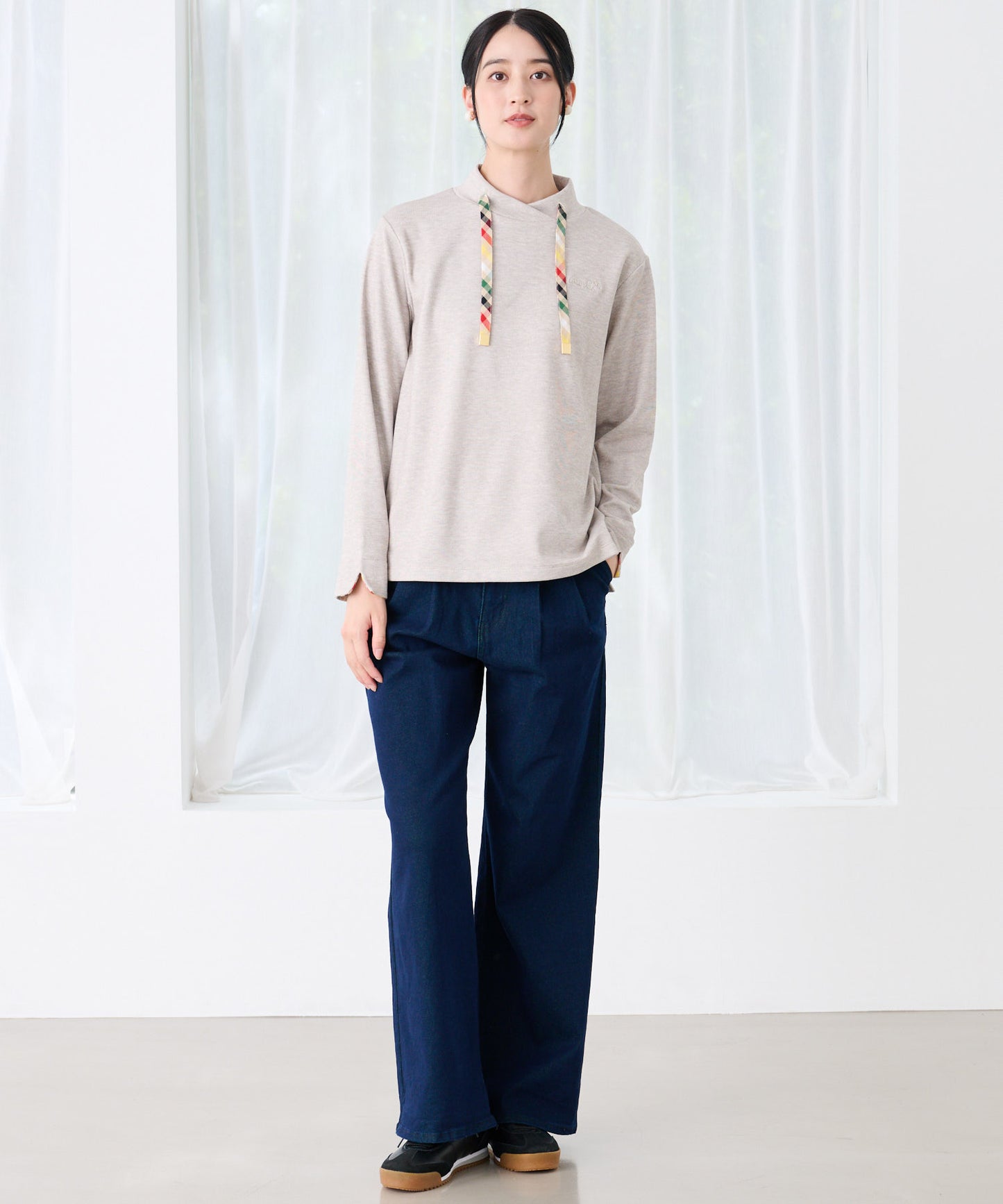 マシュマロリブ フードライクプルオーバー