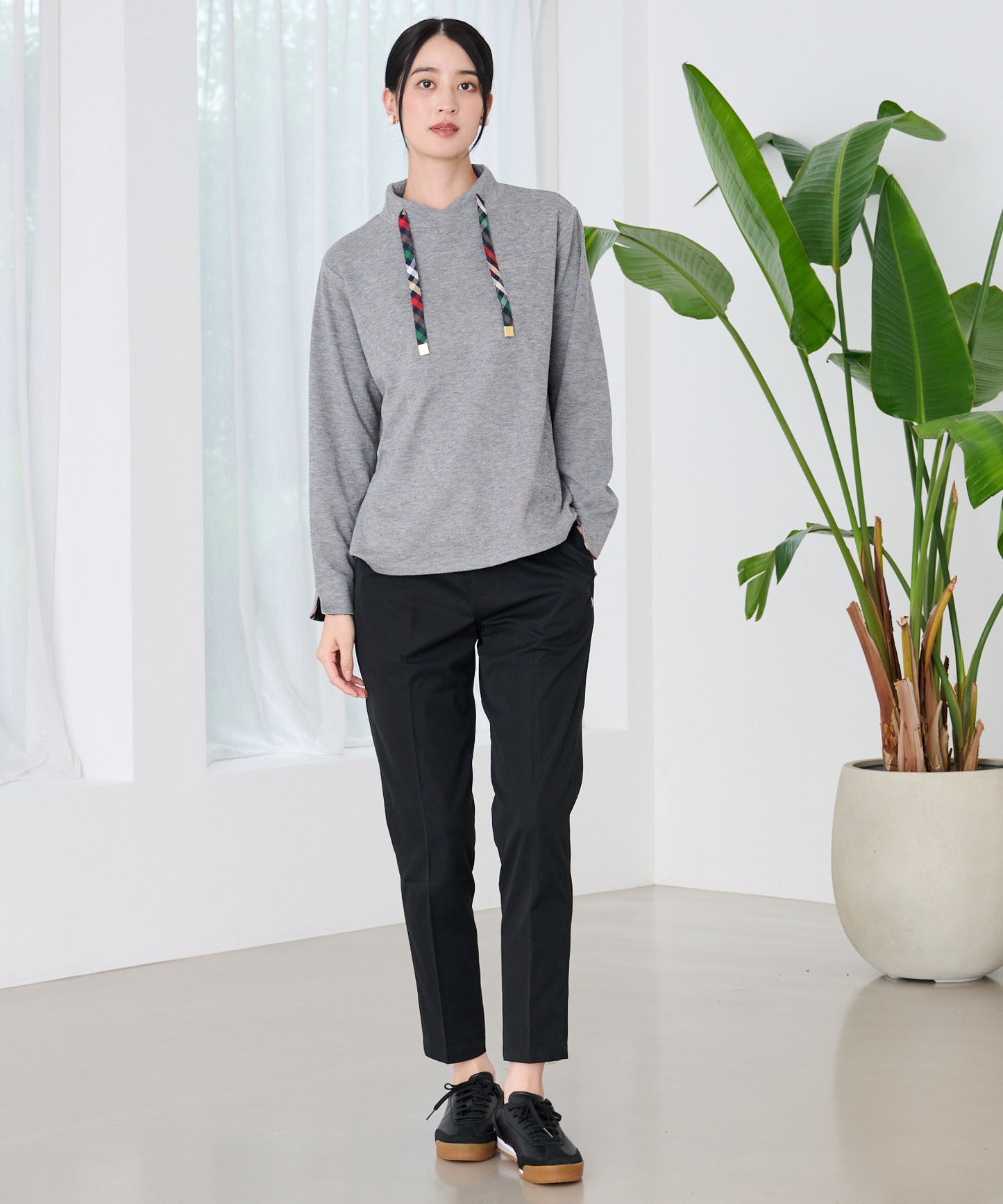 マシュマロリブ フードライクプルオーバー