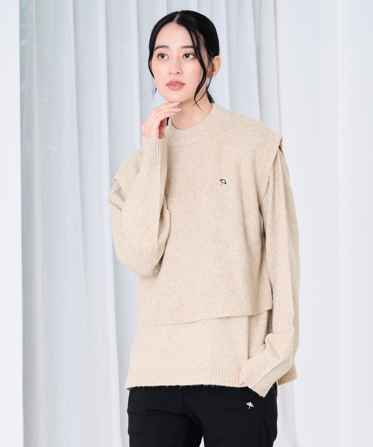 【予約】マルチWAY ニットベスト+ニットプルオーバー SET