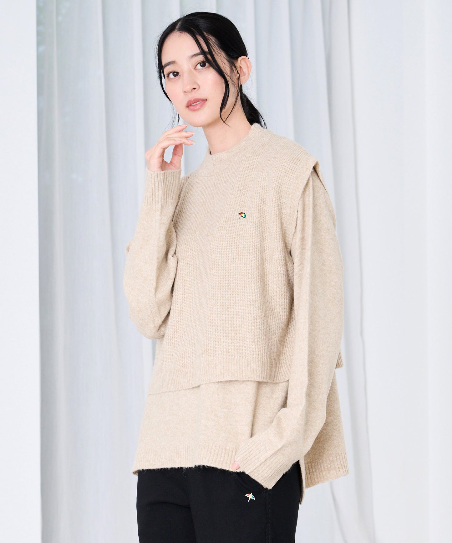 【予約】マルチWAY ニットベスト+ニットプルオーバー SET