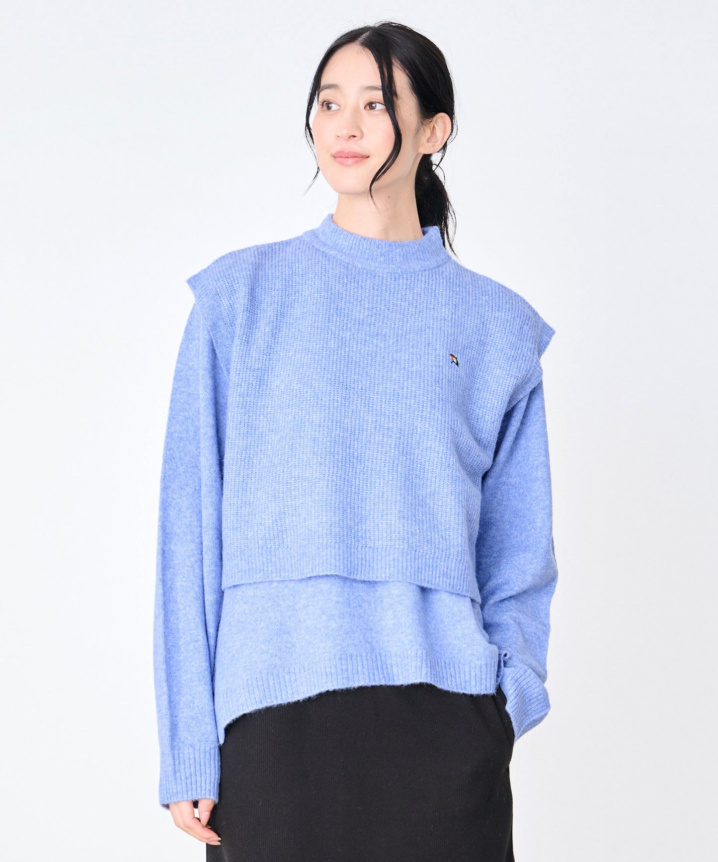 【予約】マルチWAY ニットベスト+ニットプルオーバー SET