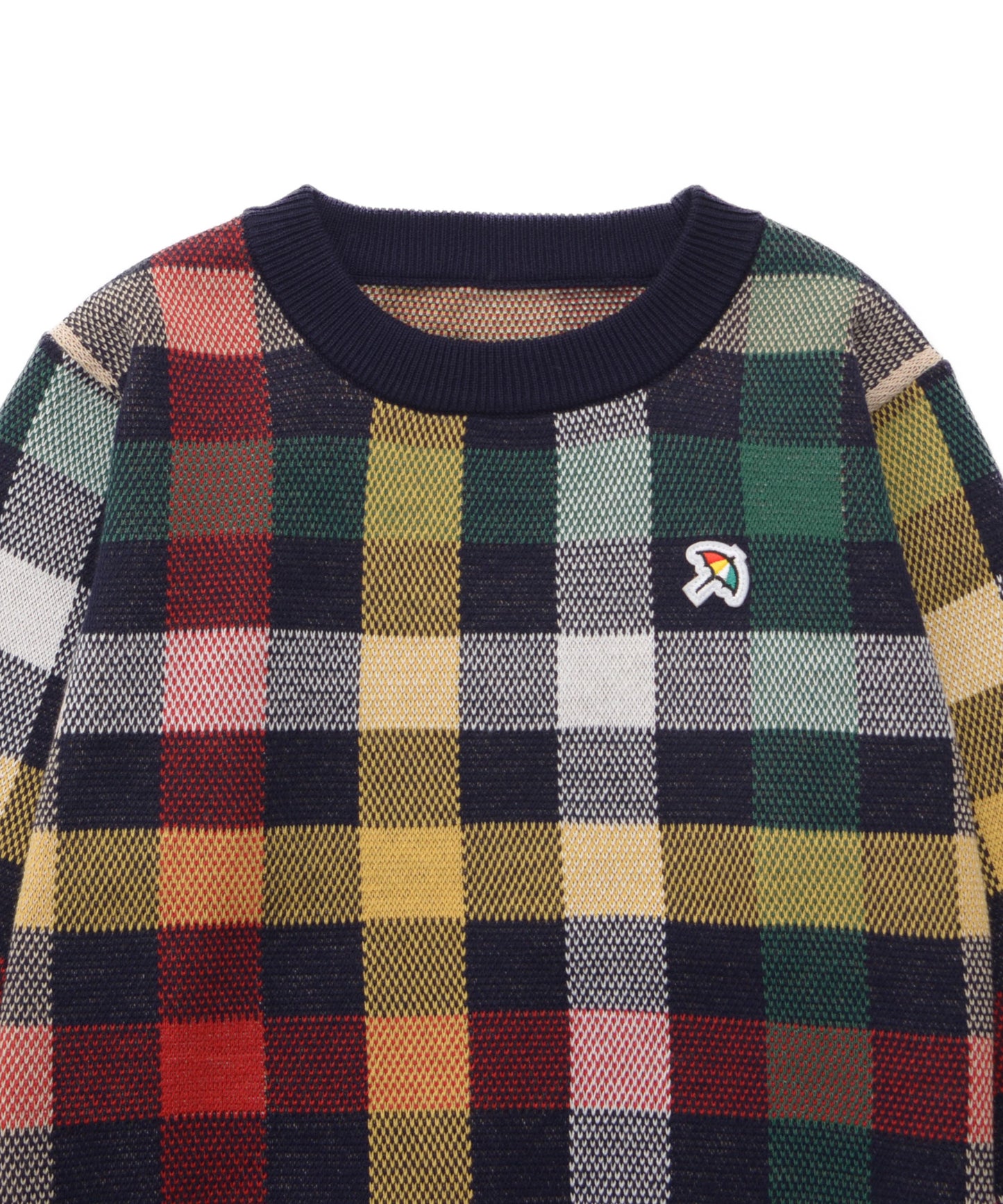 パーマーチェック ジャガードニット プルオーバー【キッズ】