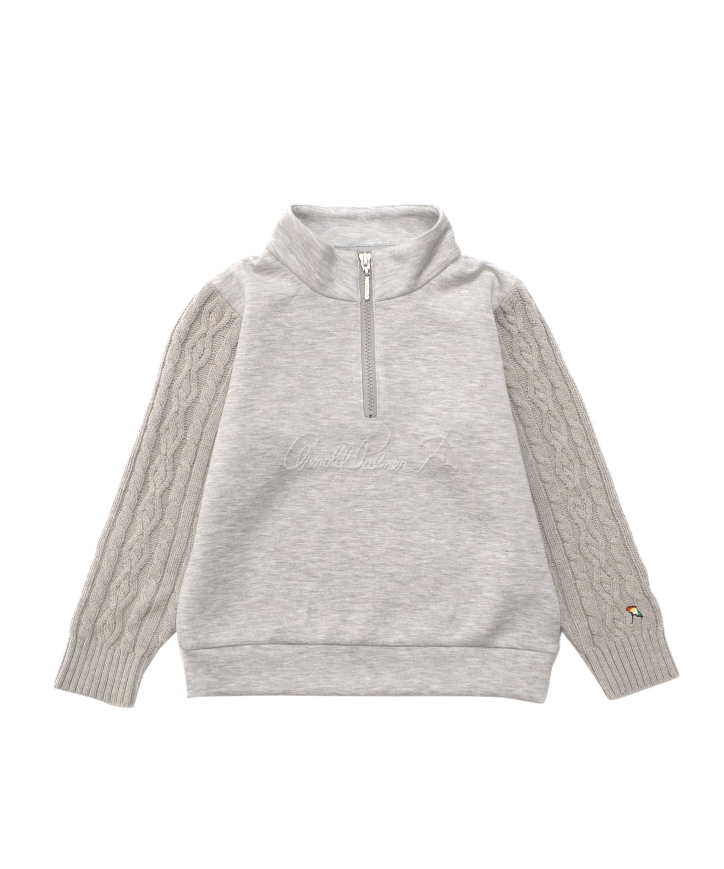 スウェット×ニット ドッキングハーフジップ【キッズ】