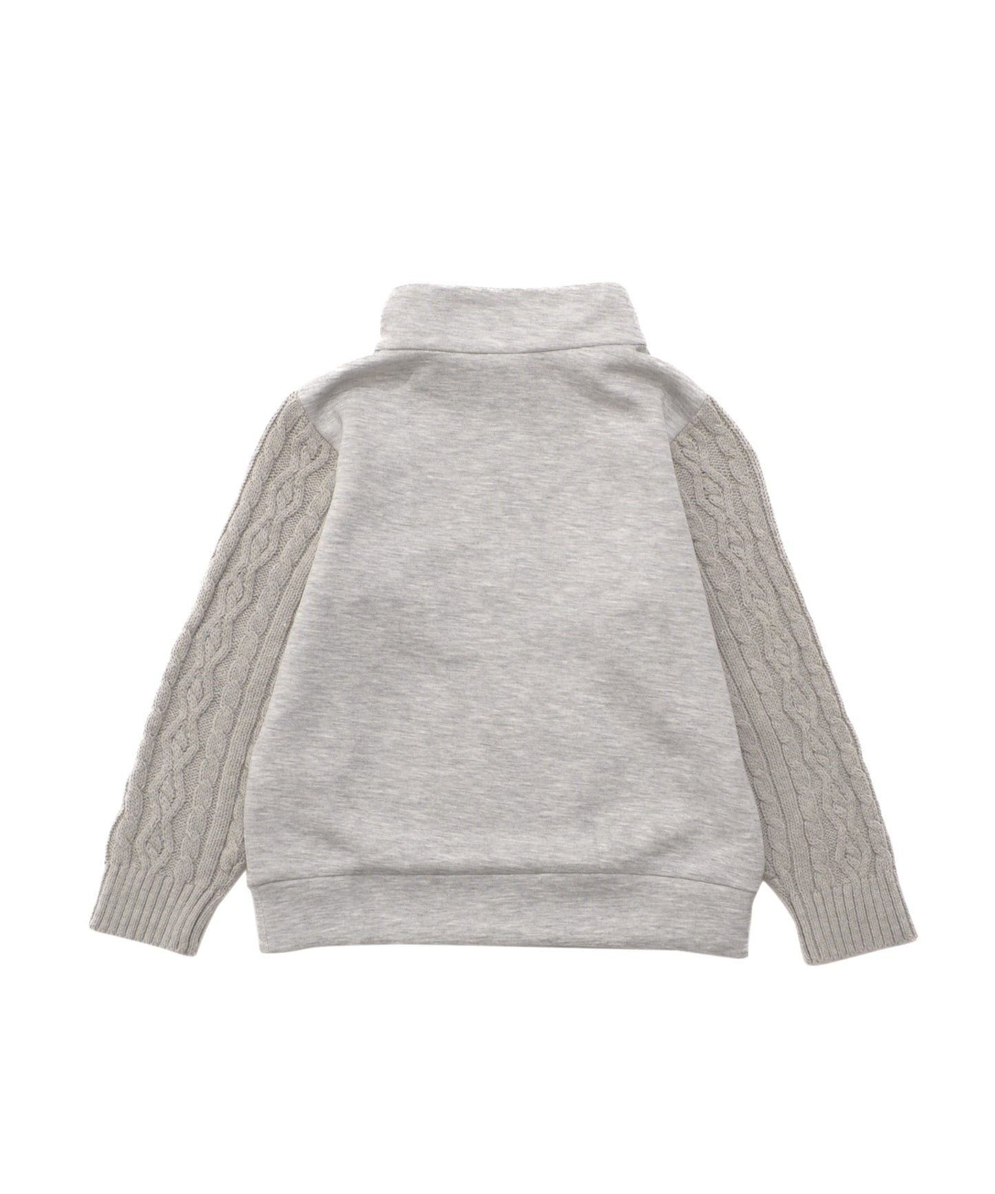 スウェット×ニット ドッキングハーフジップ【キッズ】