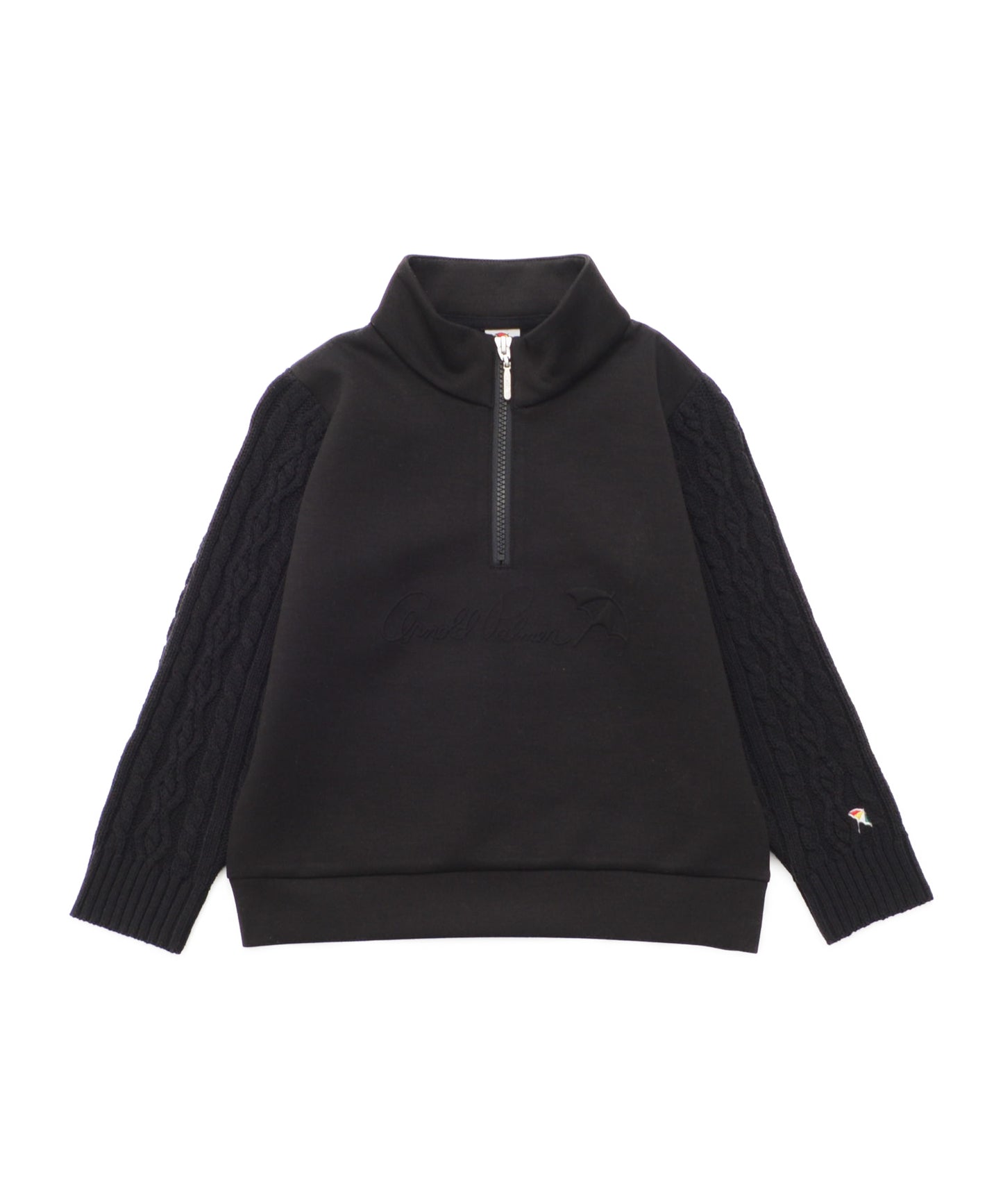 スウェット×ニット ドッキングハーフジップ【キッズ】