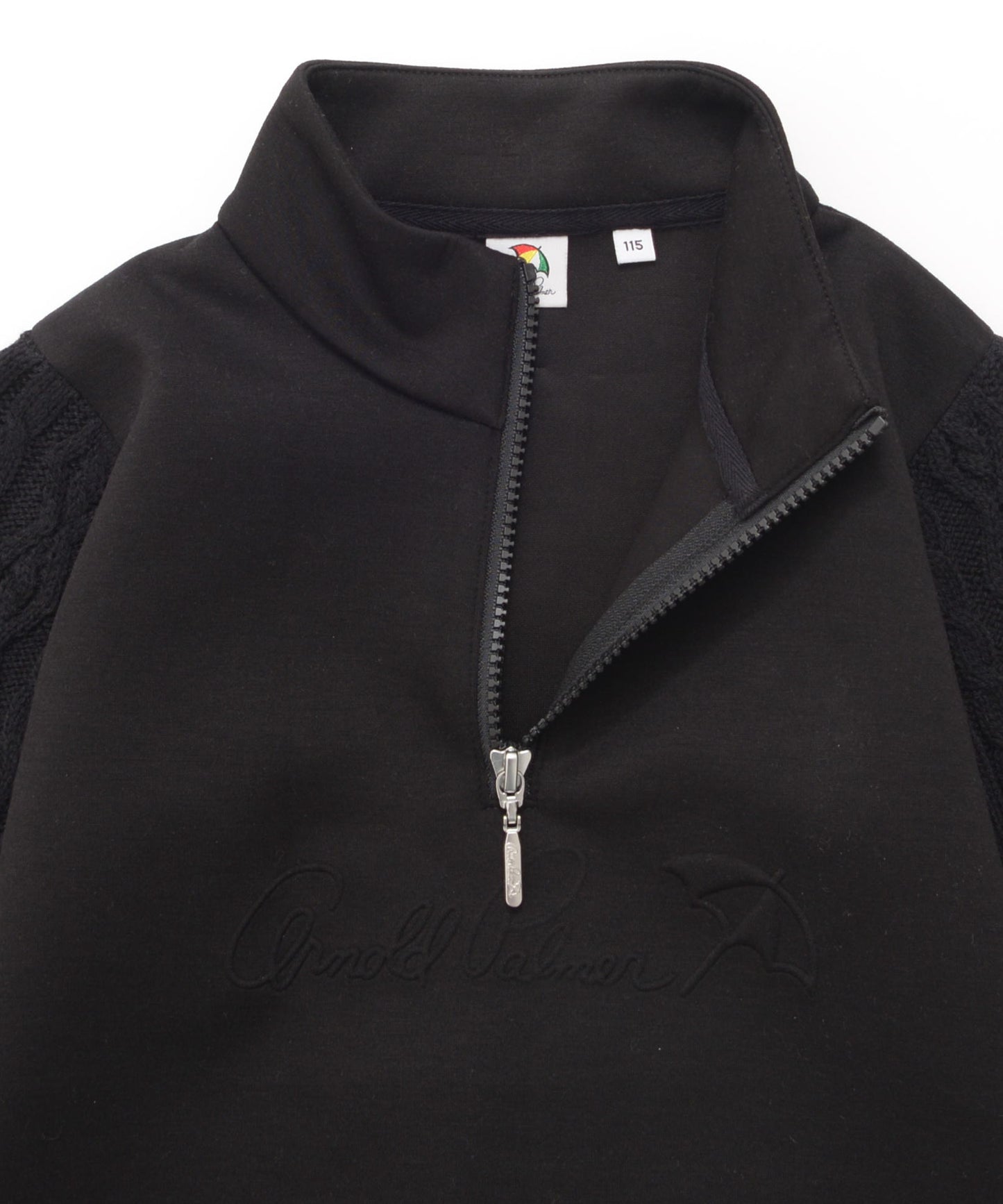 スウェット×ニット ドッキングハーフジップ【キッズ】