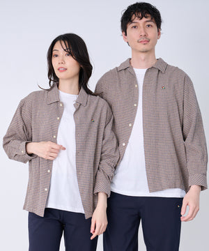 アーノルド パーマー(Arnold Palmer)シェア パナマチェック 長袖シャツ + 半袖Tシャツ セット