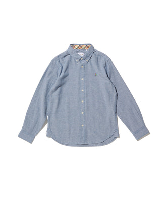 シャンブレーネル 長袖 シェア シャツ